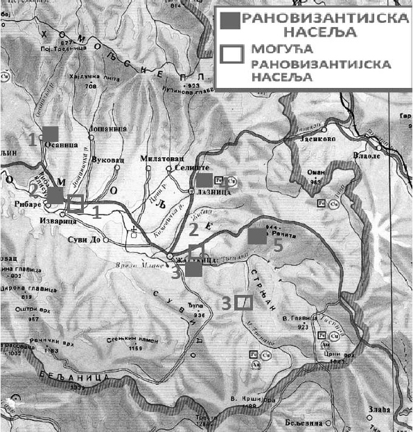 Lokaliteti rane Vizantije u okolini Žagubice